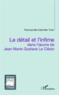 Image for Le Detail Et L&#39;infime Dans L&#39;oeuvre De Jean Marie Gustave Le Clezio