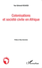 Image for Colonisations et societe civile en Afrique