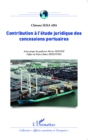 Image for Contribution a l&#39;etude juridique des concessions portuaires