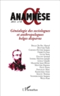 Image for Genealogie des sociologues et anthropologues belges disparus