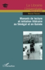 Image for Manuels de lecture et initiation litteraire au Senegal et en Guinee