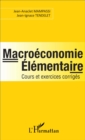Image for Macroeconomie elementaire: Cours et exercices corriges