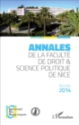 Image for Annales de la faculte de droit et science politique de Nice: Annee 2014