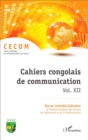 Image for Cahiers congolais de communication vol. XII