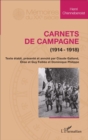Image for Carnets de campagne (1914-1918)