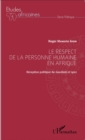 Image for Le respect de la personne humaine en Afrique: Reception politique de Gaudium et spes