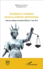 Image for Conciliation et mediation devant la juridiction administrative: Actes du colloque du Conseil d&#39;Etat du 17 juin 2015