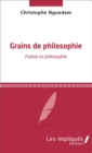 Image for Grains de philosophie: Poesie et philosophie