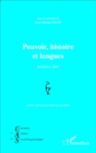 Image for Pouvoir, histoire et langues: Reedition 2015