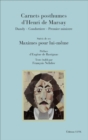 Image for Carnets posthumes d&#39;Henri de Marsay: Dandy - Condottiere - Premier ministre - Suivis de ses Maximes pour lui-meme