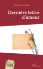 Image for Dernière lettre d’amour