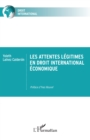 Image for Les attentes légitimes en droit international économique