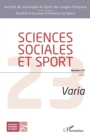 Image for Sciences sociales et sport: Varia