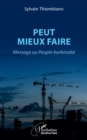 Image for Peut mieux faire: Message au Peuple burkinabe