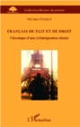 Image for FRANCAIS DE FAIT ET DE DROIT -.