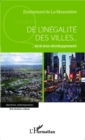 Image for De l&#39;inegalite des villes...: ... et de leur developpement