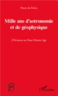 Image for Mille ans d&#39;astronomie et de geophysique: D&#39;Aristote au Haut Moyen Age