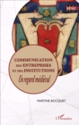 Image for Communication des entreprises et des institutions: Un regard medieval