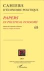 Image for Cahiers d&#39;economie politique: Histoire de la pensee et des theories - 68