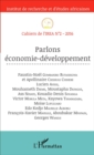 Image for Parlons economie-developpement: Cahiers de l&#39;IREA II