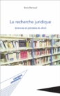 Image for La Recherche Juridique: Sciences Et Pensees Du Droit