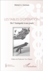 Image for Les tables d&#39;operation: De l&#39;Antiquite a nos jours
