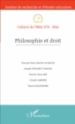Image for Philosophie et droit: Cahiers de l&#39;IREA N(deg)8-2016