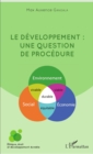 Image for Le developpement : une question de procedure