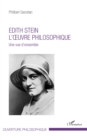 Image for Edith Stein. L&#39;oeuvre philosophique: Une vue d&#39;ensemble