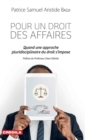 Image for Pour un droit des affaires: Quand une approche pluridisciplinaire du droit s&#39;impose