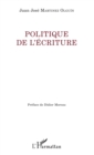 Image for Politique de l&#39;ecriture