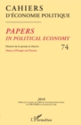 Image for Cahiers d&#39;economie politique 74: Histoire de la pensee en theorie