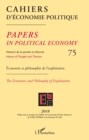 Image for Cahiers D&#39;economie Politique 75: Economie Et Philosophie De L&#39;exploitation
