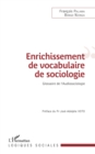 Image for Enrichissement de vocabulaire de sociologie: Glossaire de l&#39;Audiosociologie
