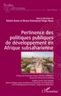 Image for Pertinence des politiques publiques de developpement en Afrique subsaharienne