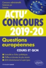 Image for Questions europeennes - concours 2019-2020: Cours et QCM