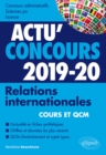 Image for Relations internationales - concours 2019-2020: Cours et QCM