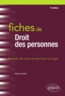 Image for Fiches de Droit des personnes - 3e ed.