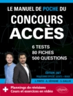 Image for Le Manuel de POCHE du concours ACCES (ecrits + oraux) Edition 2021 - 80 fiches, 80 videos de cours, 6 tests, 500 questions + corriges en video