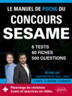 Image for Le Manuel de POCHE du concours SESAME (ecrits + oraux) Edition 2021 - 60 fiches, 60 videos de cours, 6 tests, 500 questions + corriges en video