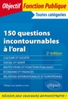 Image for 150 questions incontournables a l&#39;oral