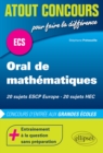 Image for Oral de mathematiques aux concours ECS - ESCP - HEC