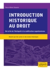 Image for Introduction historique au droit. De la fin de l&#39;Antiquite a la codification napoleonienne