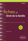 Image for Fiches de Droit de la famille - 5e edition