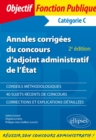 Image for Annales corrigees du concours d&#39;adjoint administratif de l&#39;Etat - 2e edition
