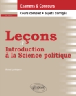 Image for Lecons d&#39;introduction a la Science politique - 3e edition