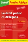 Image for Le droit public en 20 lecons - 8e edition