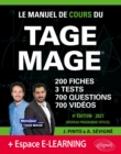 Image for Le Manuel de Cours du TAGE MAGE - 3 tests blancs + 200 fiches de cours + 700 questions + 700 videos - Edition 2021