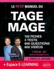 Image for Le Petit Manuel du TAGE MAGE - 3 tests blancs + 120 fiches de cours + 600 questions + 600 videos - Edition 2021