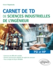Image for Carnet de TD de sciences industrielles de l&#39;ingenieur (SII) - PSI et MP